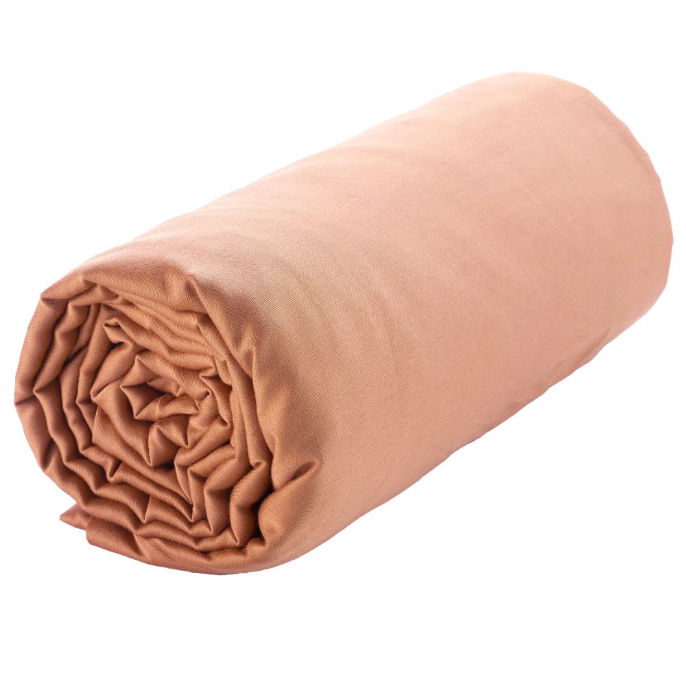 Drap housse satin de coton uni 140x190 cm - Maisons du Monde