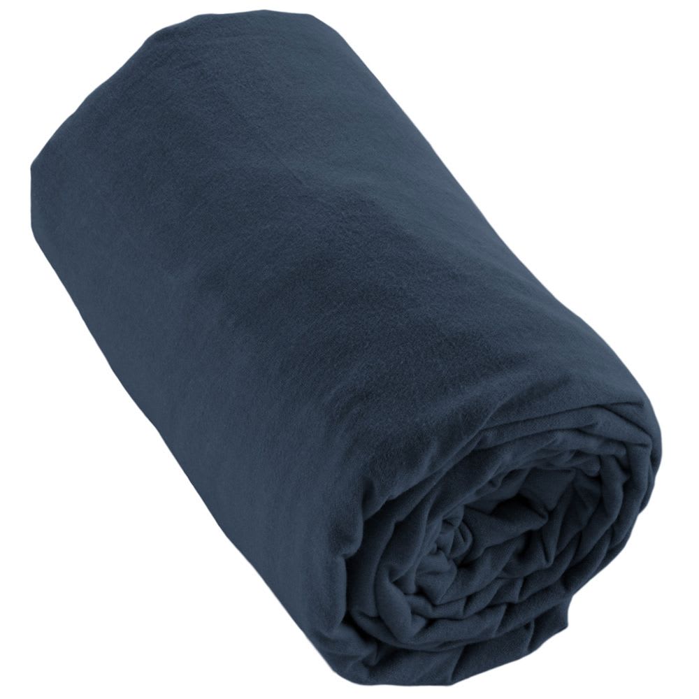 Drap housse flanelle de coton uni 140x190 +30 cm — vue 3