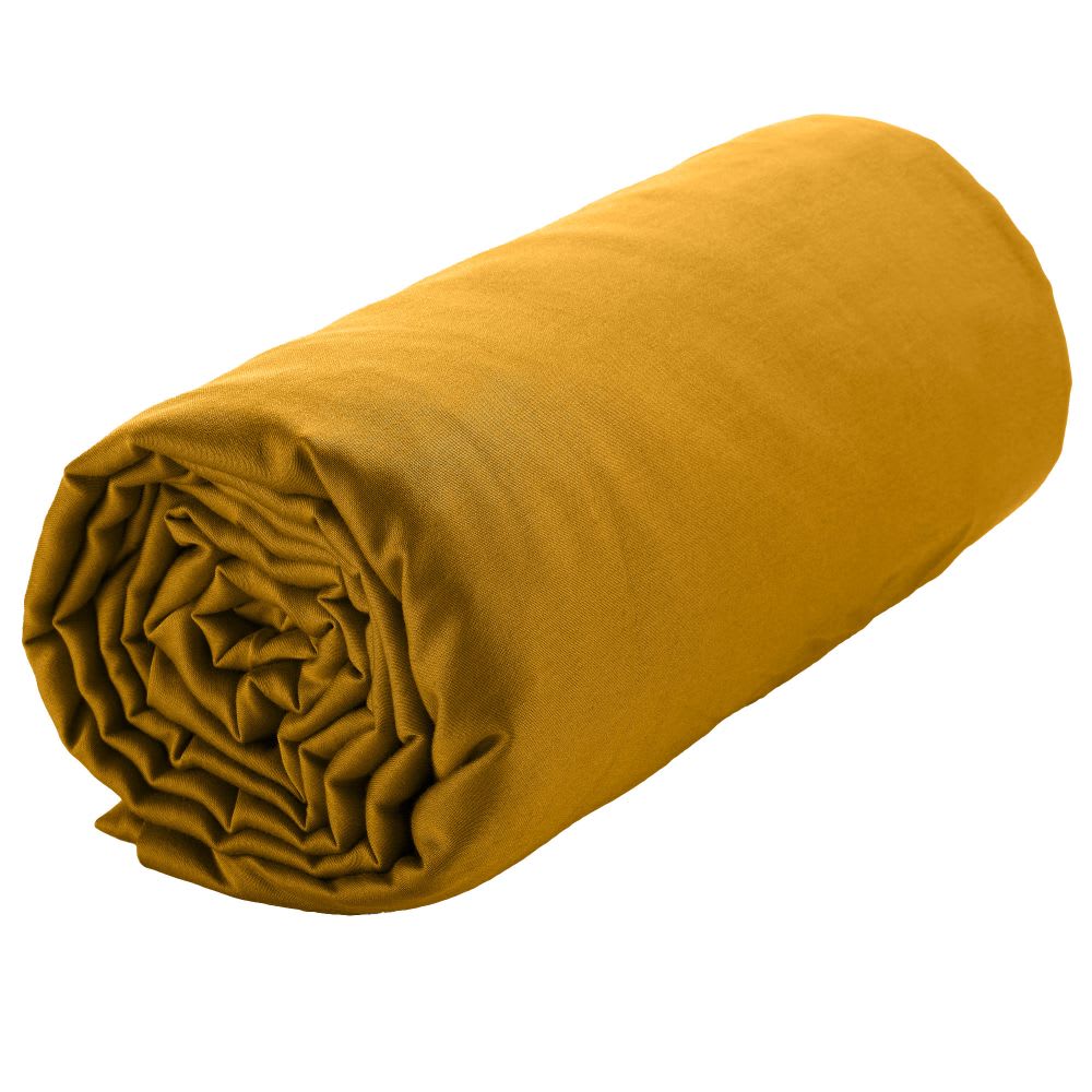 Drap housse satin de coton uni 180x200 cm - Maisons du Monde
