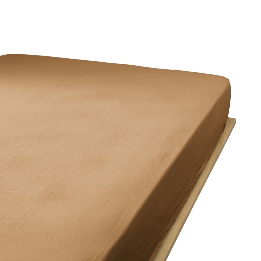 Drap housse gaze de coton uni 180x200 cm — vue 3