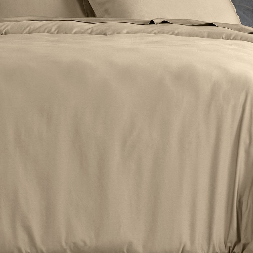 Housse de couette satin de coton unie 240x260 cm — vue 3