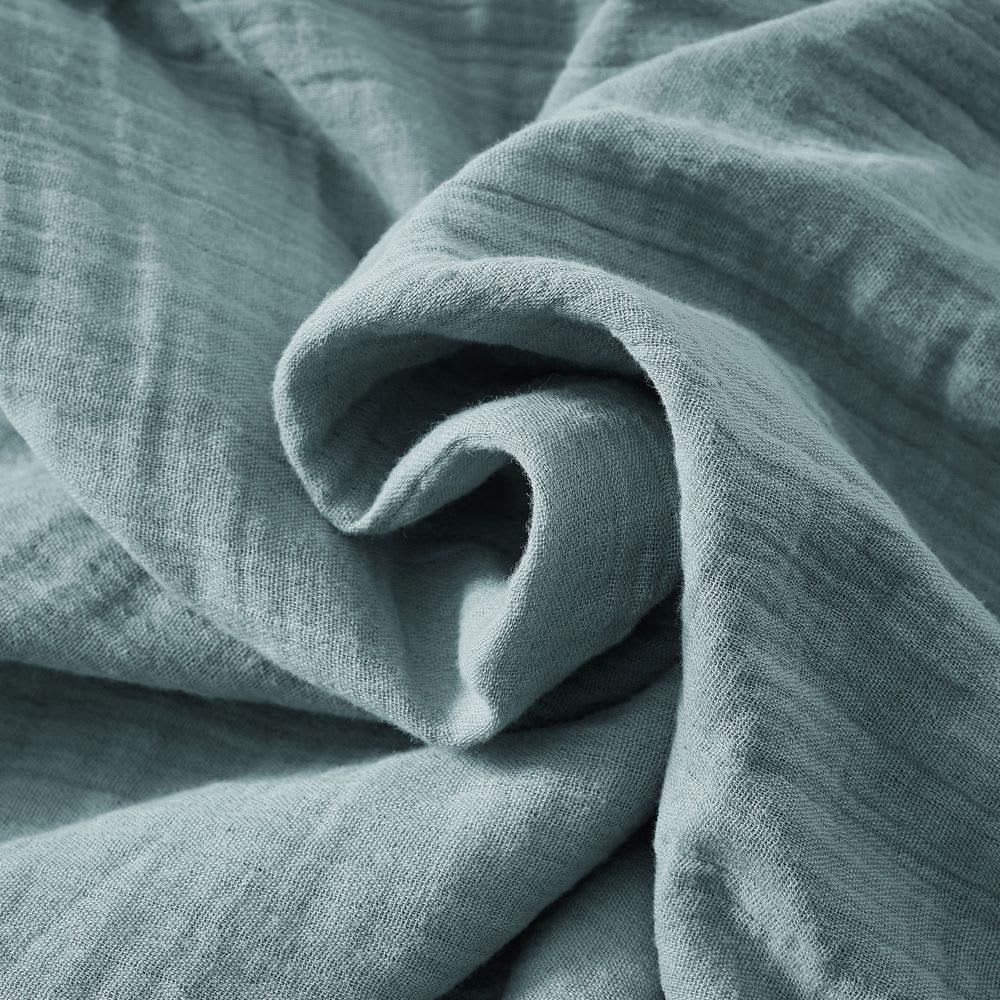 Housse de couette gaze de coton unie 240x260 cm — vue 4