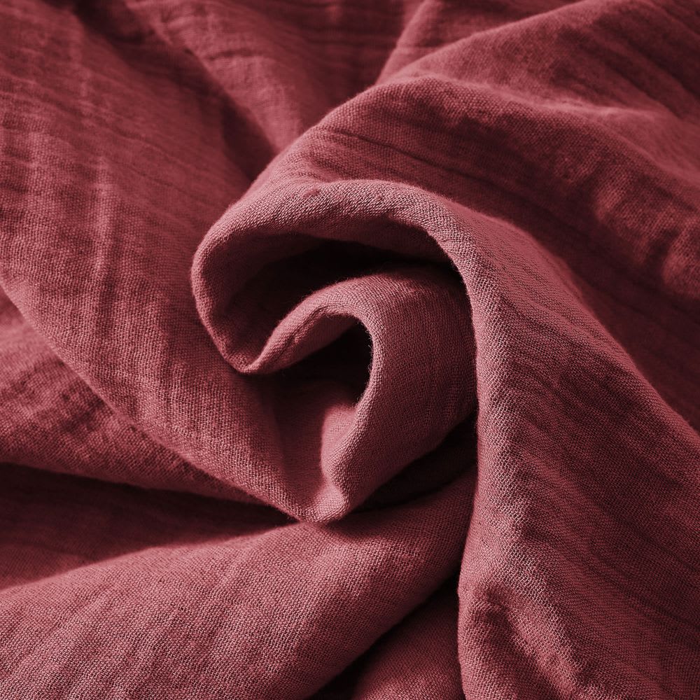 Housse de couette gaze de coton unie 140x200 cm — vue 4