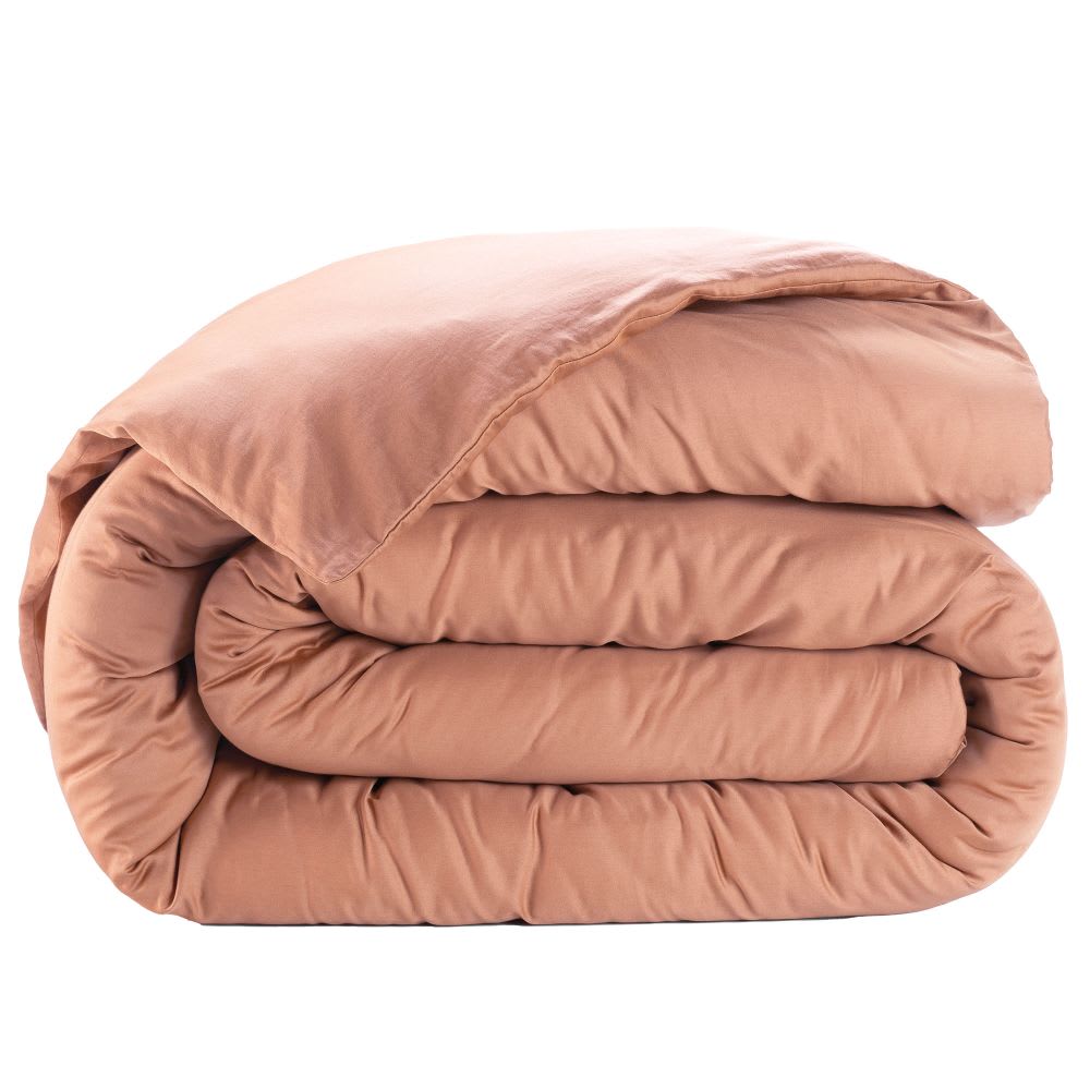 Housse de couette satin de coton unie 220x240 cm — vue 4