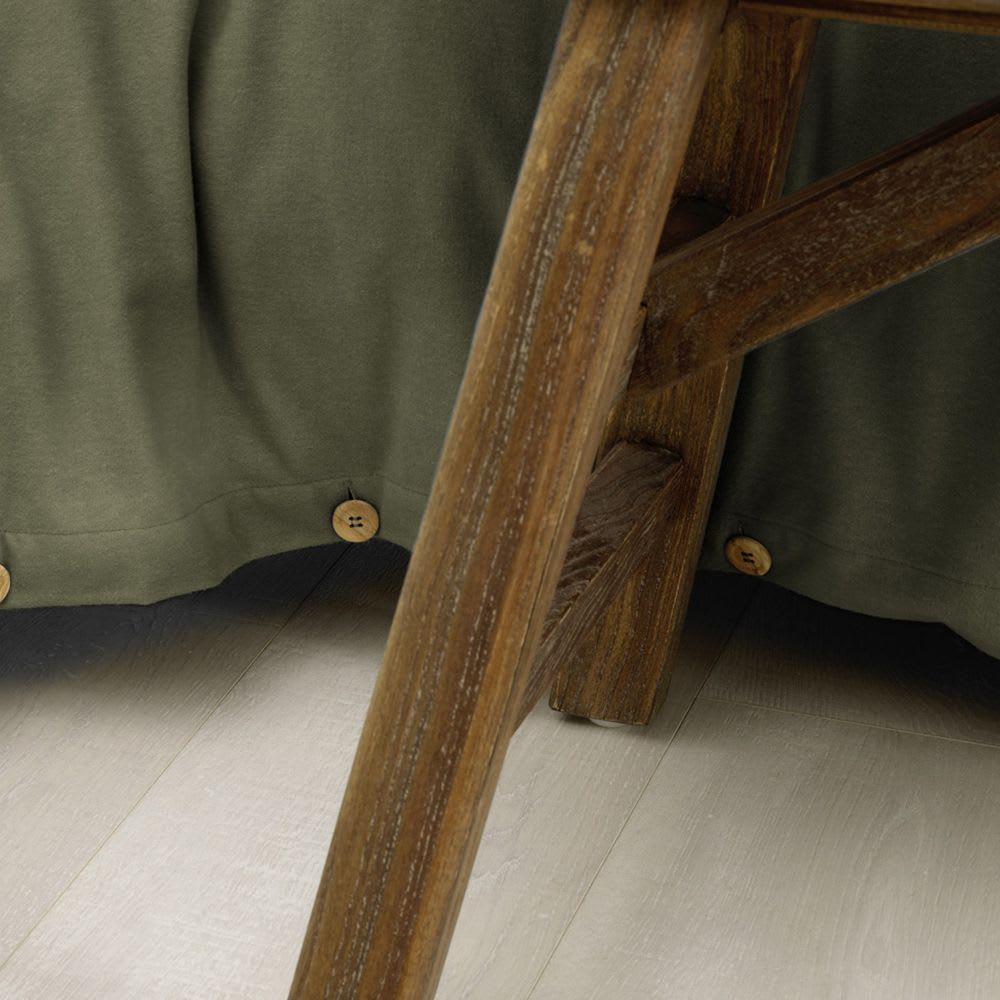 Housse de couette flanelle de coton unie 240x260 cm — vue 4