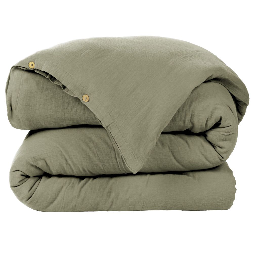 Housse de couette gaze de coton unie 240x260 cm — vue 3