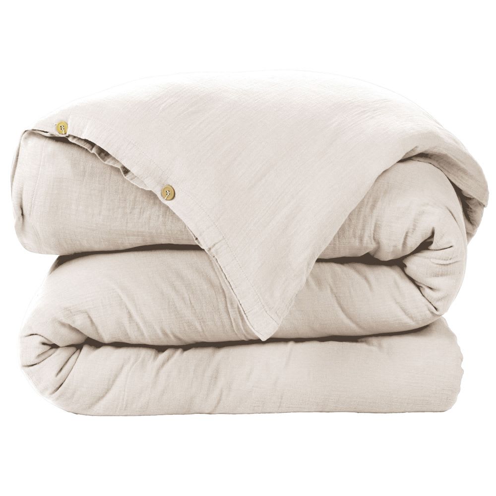 Housse de couette gaze de coton unie 240x260 cm — vue 3