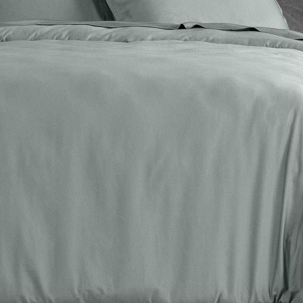 Housse de couette satin de coton unie 220x240 cm — vue 3