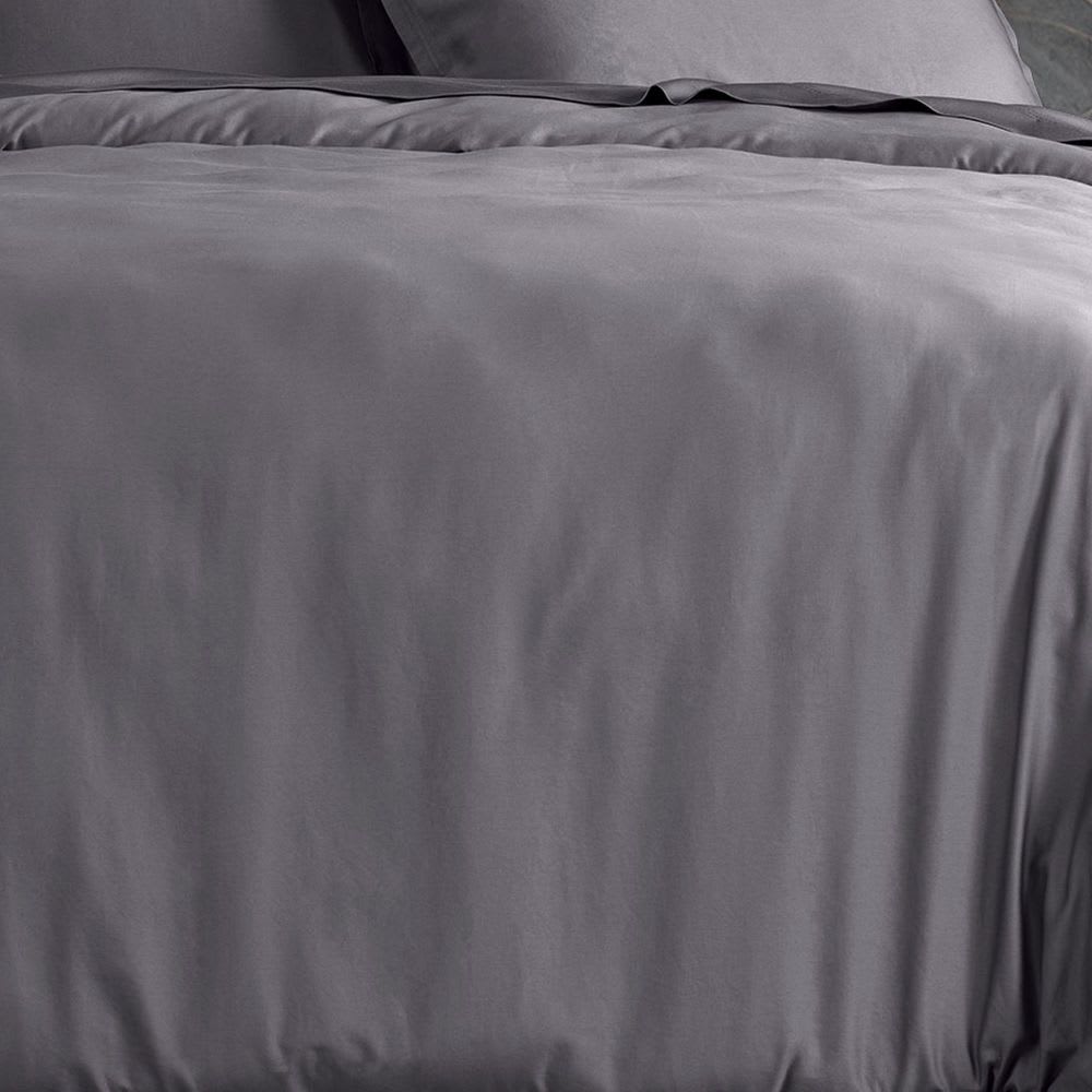 Housse de couette satin de coton unie 220x240 cm - Maisons du Monde