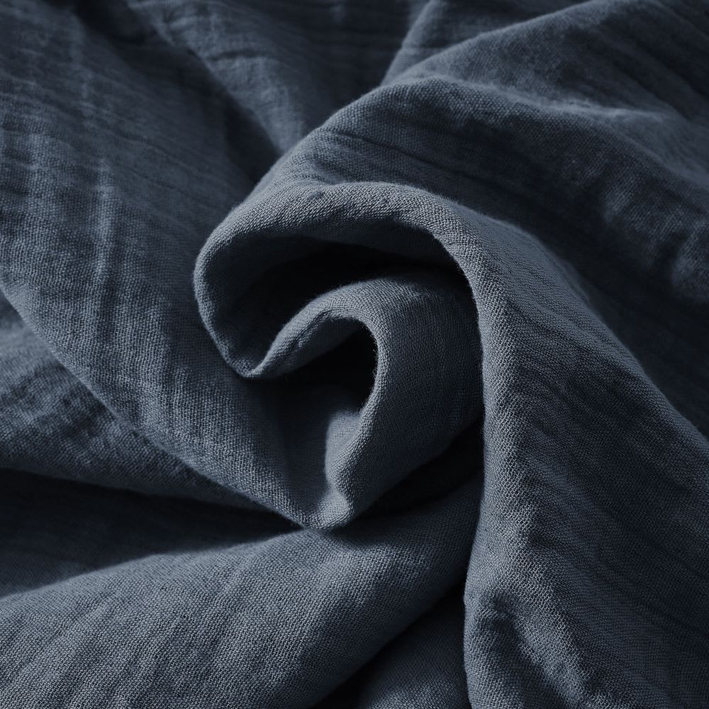 Housse de couette gaze de coton unie 140x200 cm — vue 4