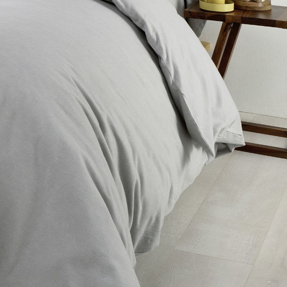 Housse de couette flanelle de coton unie 220x240 cm — vue 3