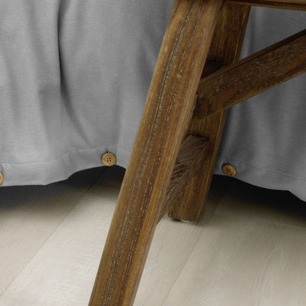 Housse de couette flanelle de coton unie 220x240 cm — vue 4