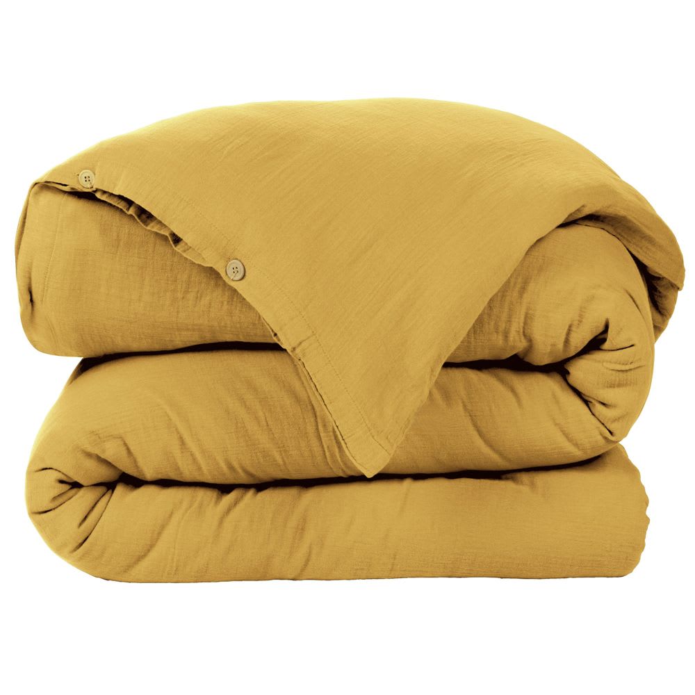 Housse de couette gaze de coton unie 240x260 cm — vue 3