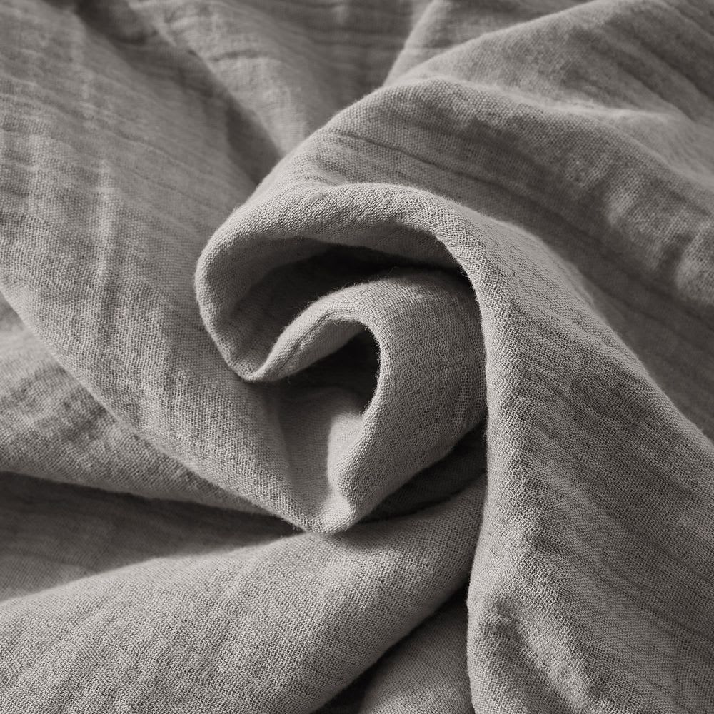 Housse de couette gaze de coton unie 220x240 cm — vue 4