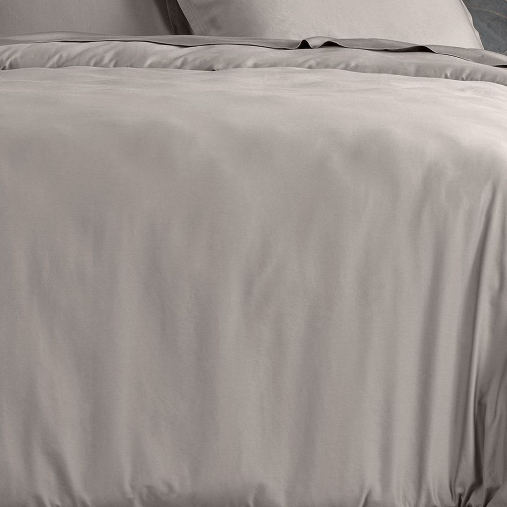 Housse de couette satin de coton unie 220x240 cm — vue 3