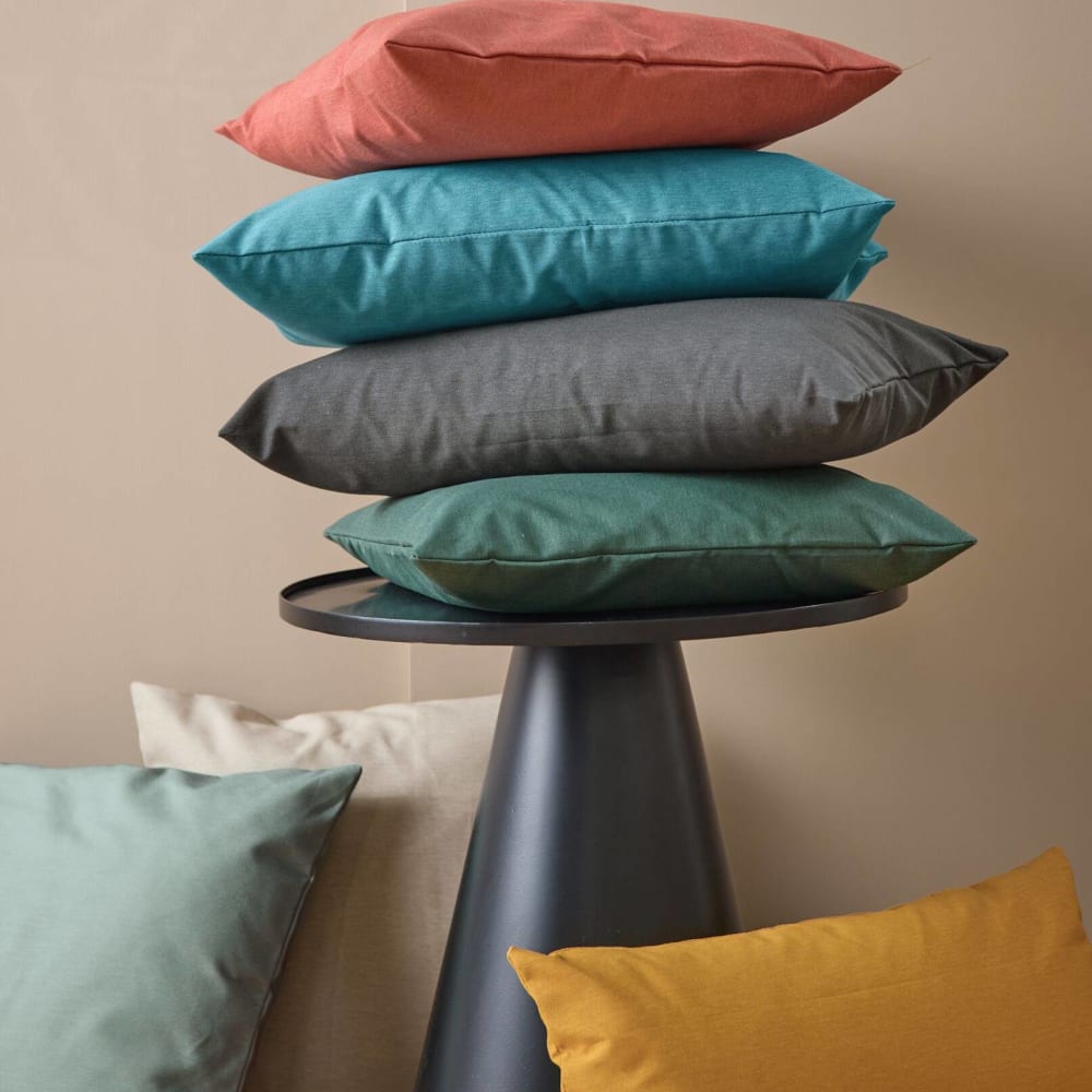 Housse de coussin en Fibres recyclées Vert Fougère 40 x 40 cm - Maisons du Monde