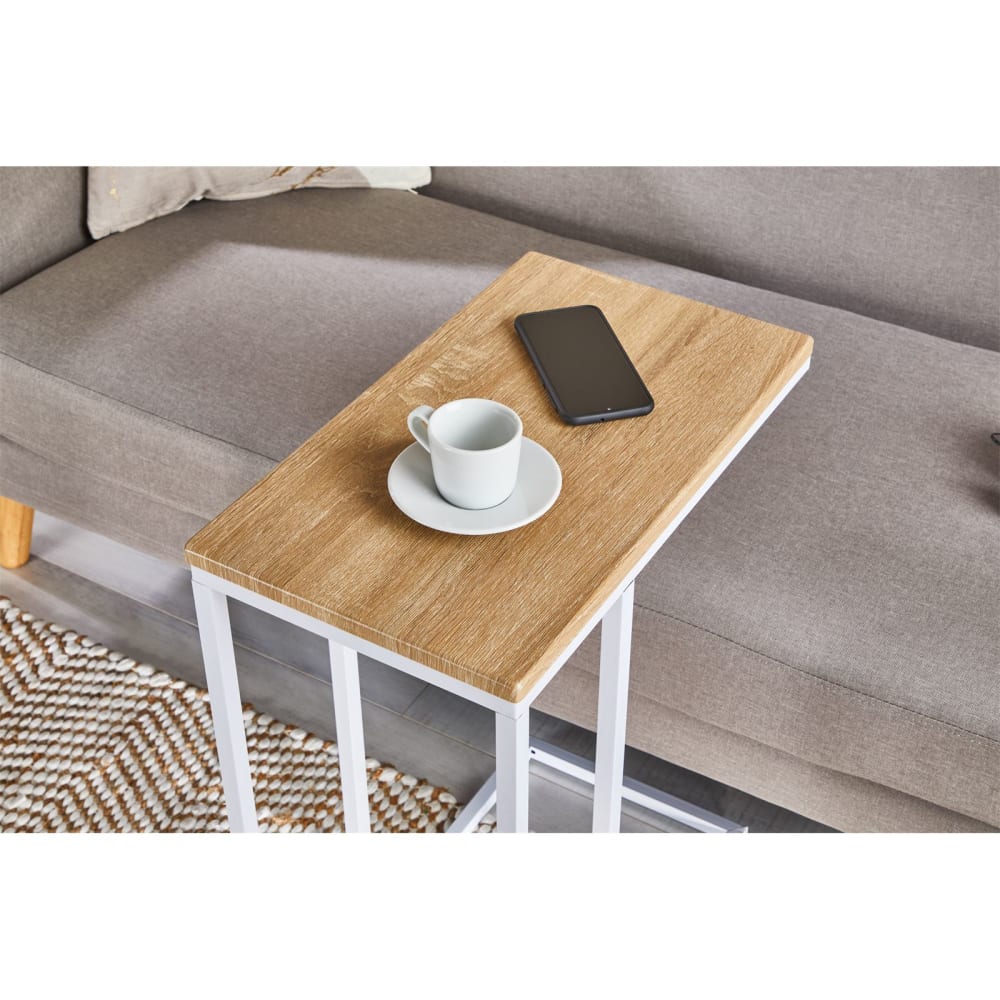 Table d'appoint avec plateau, coloris chêne sonoma - Maisons du Monde