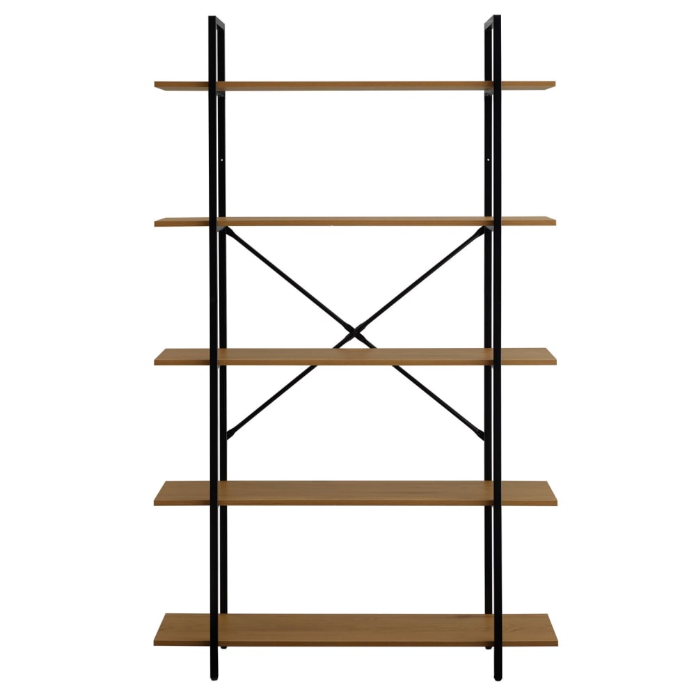 IDIMEX Regal aus Metall, Wildeiche style industrial Braun Holz
