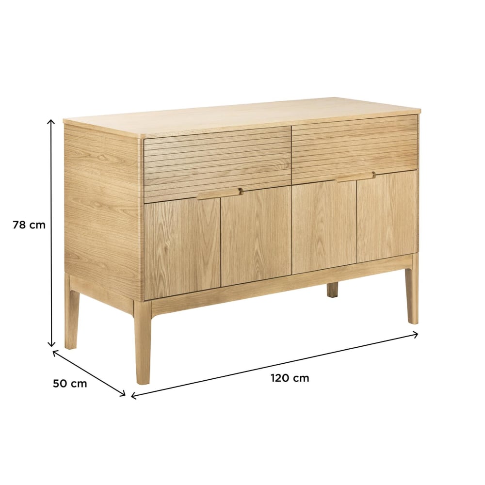 Ensemble meuble double-vasque 120 cm chêne naturel + 2 vasques