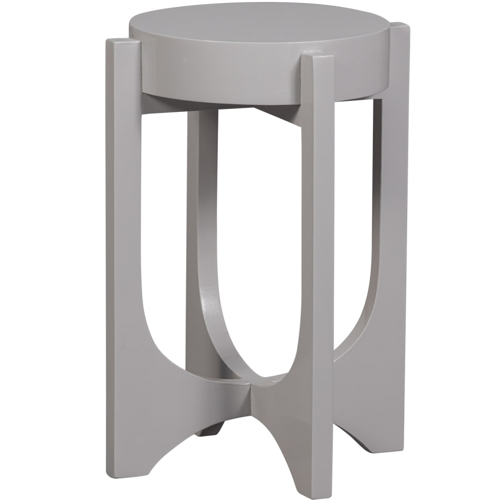 Table d'appoint haut en manguier gris chaud Table d'appoint haut en manguier gris chaud