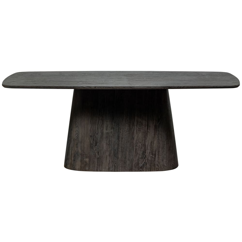WOOOD Esstisch aus MDF für 6 Personen, Dunkelbraun style modern - Holz