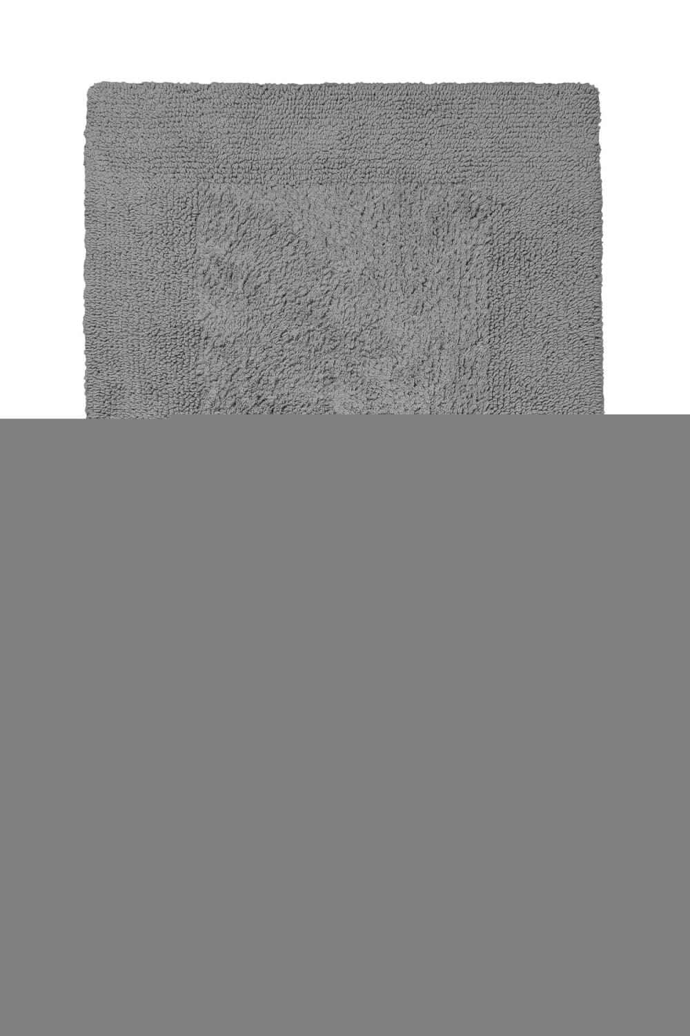 Wecon Home Basics Badteppich in Grau einfarbig 70x120 style modern Grau Öko-Tex Zertifikat Baumwolle
