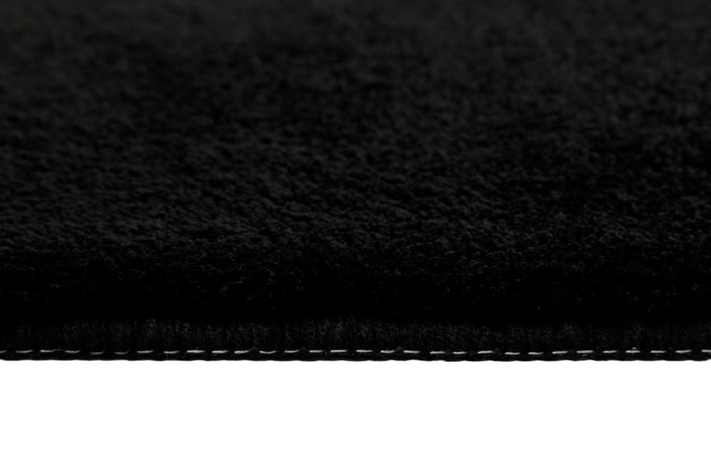 Tapis de bain doux noir uni 80x150 — vue 3