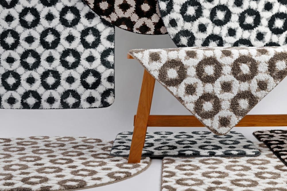 Tapis de bain Taupe avec impression numérique 55x65 - Maisons du Monde