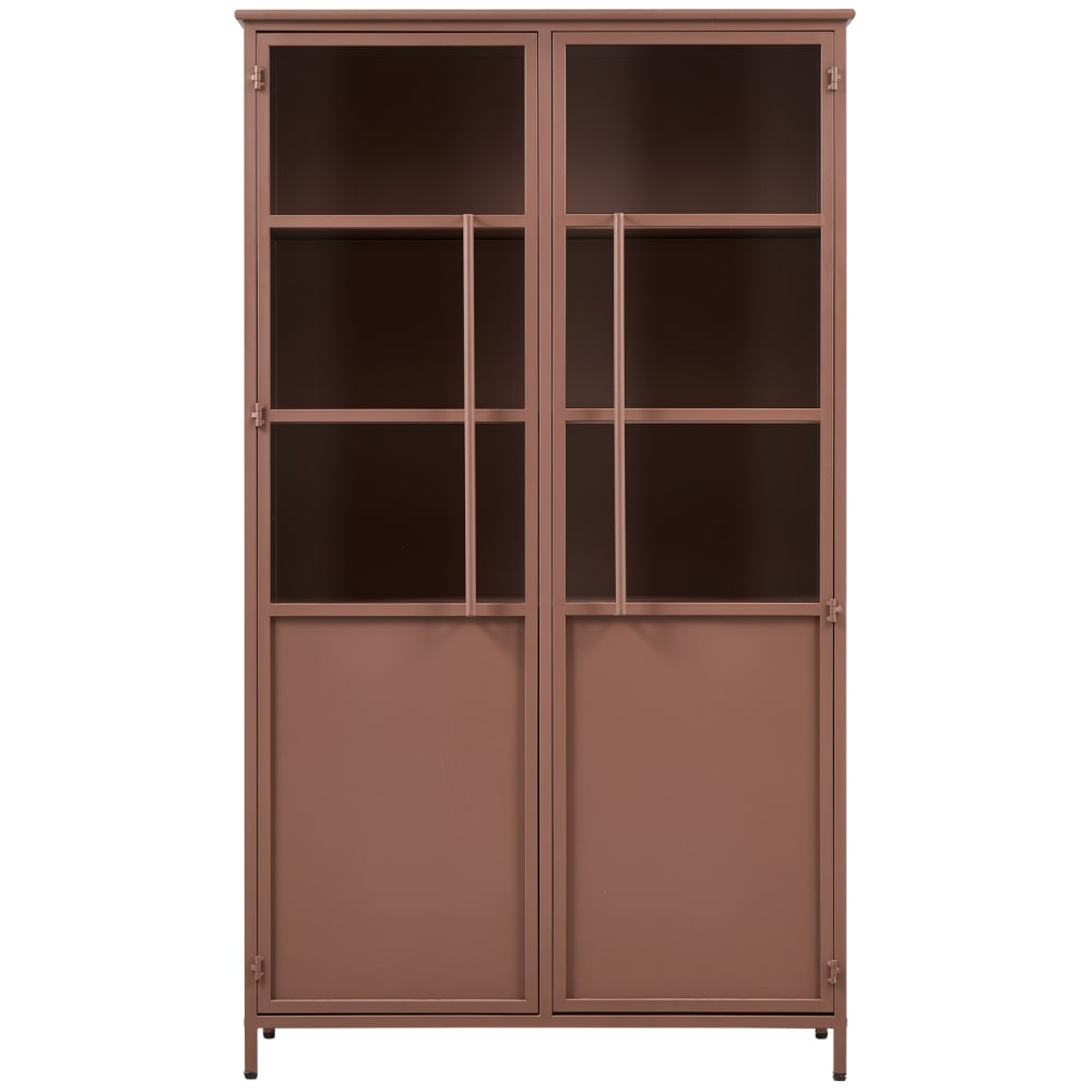 WOOOD Vitrineschrank aus Metall, Rouge style modern Mehrfarbig Stahl