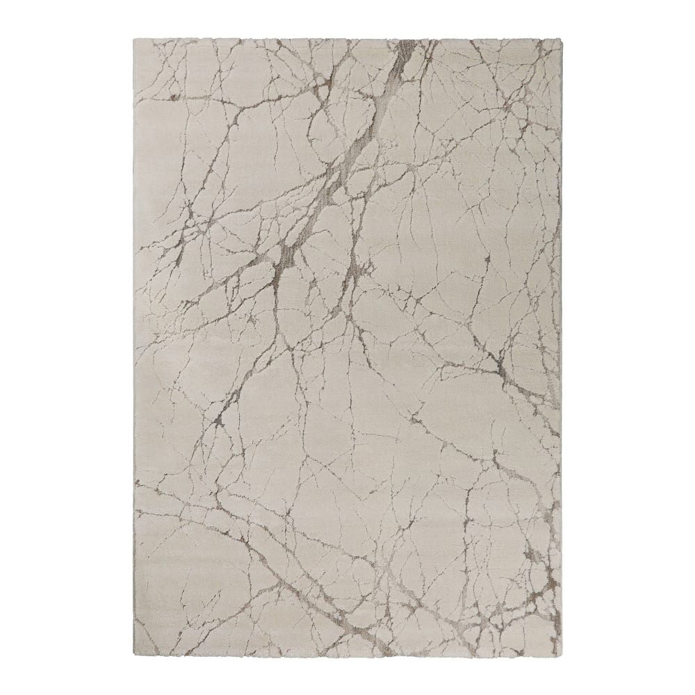 Tapis design inspiration nature à relief tons de beige 200x290