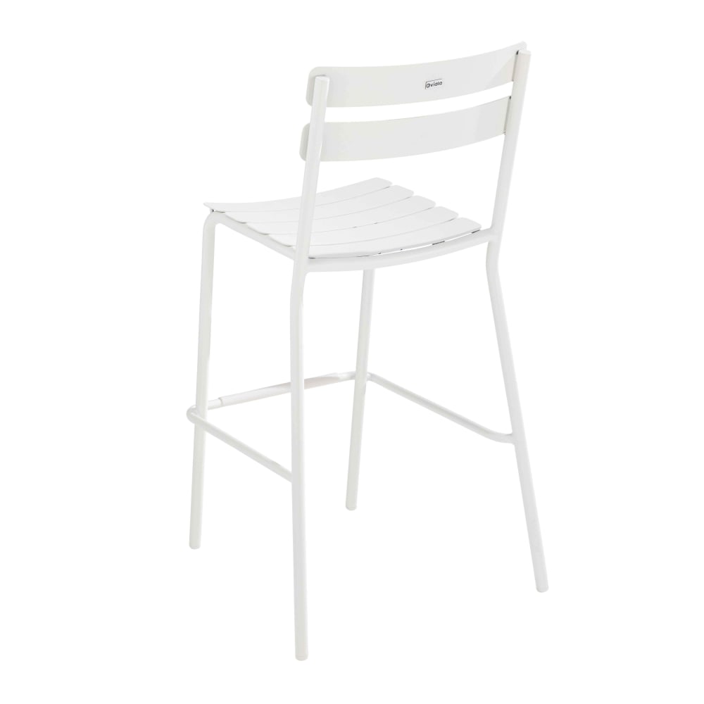Chaise haute de terrasse blanche - Maisons du Monde