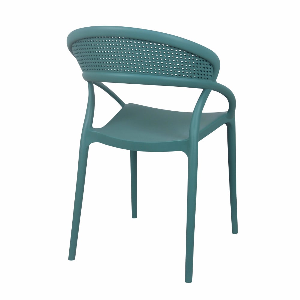 Lot de 4 chaises de terrasse vert foncé - Maisons du Monde