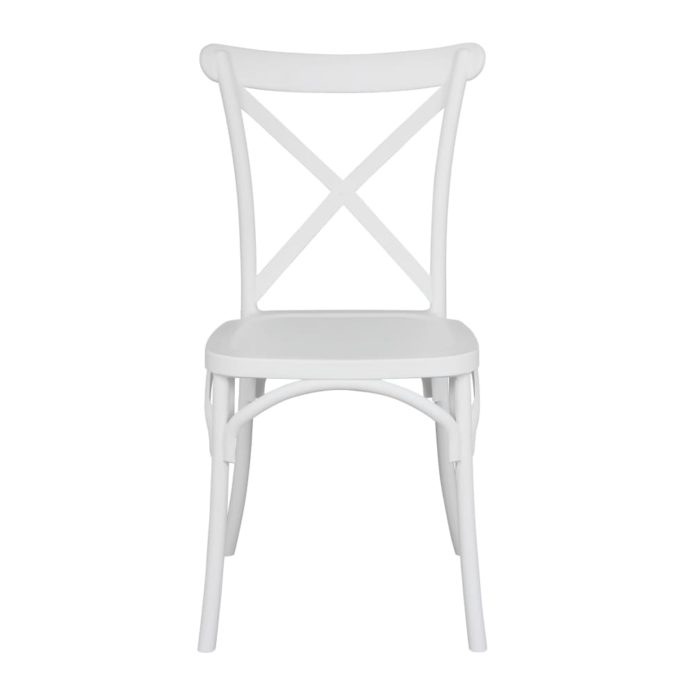 Chaise de terrasse empilable en plastique blanc - Maisons du Monde