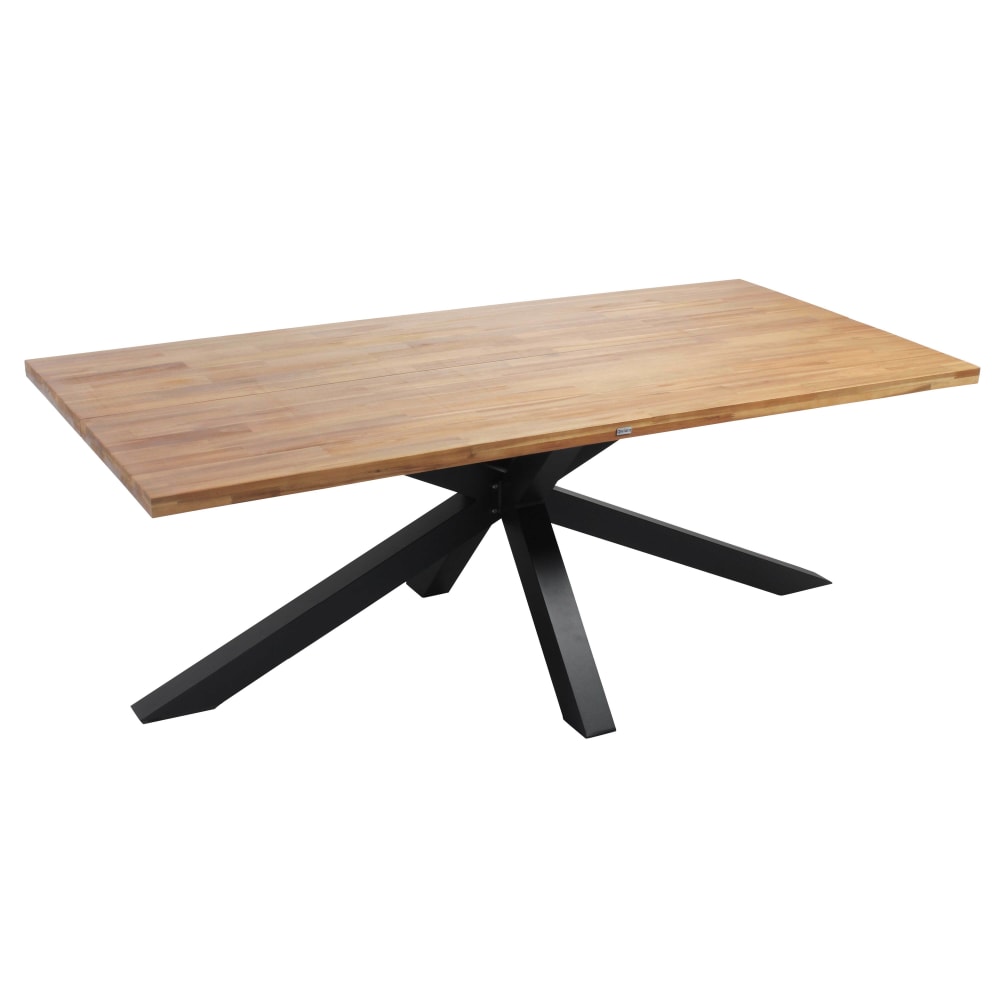 Table de jardin en aluminium et bois d'acacia 8 places 200x95 cm - Maisons du Monde