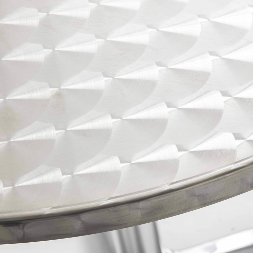 Table bistrot ronde en aluminium