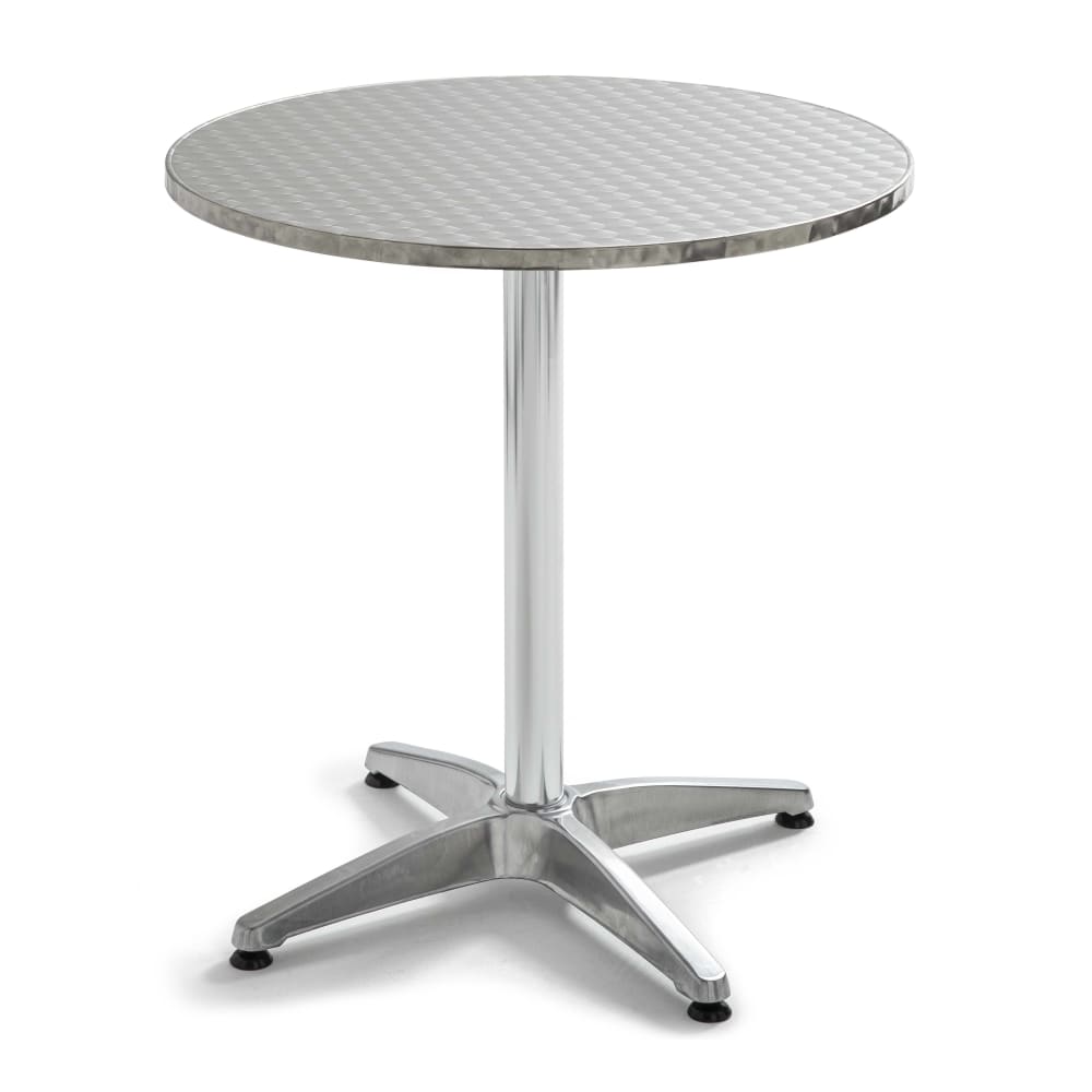 Table de terrasse inclinable ronde en aluminium
