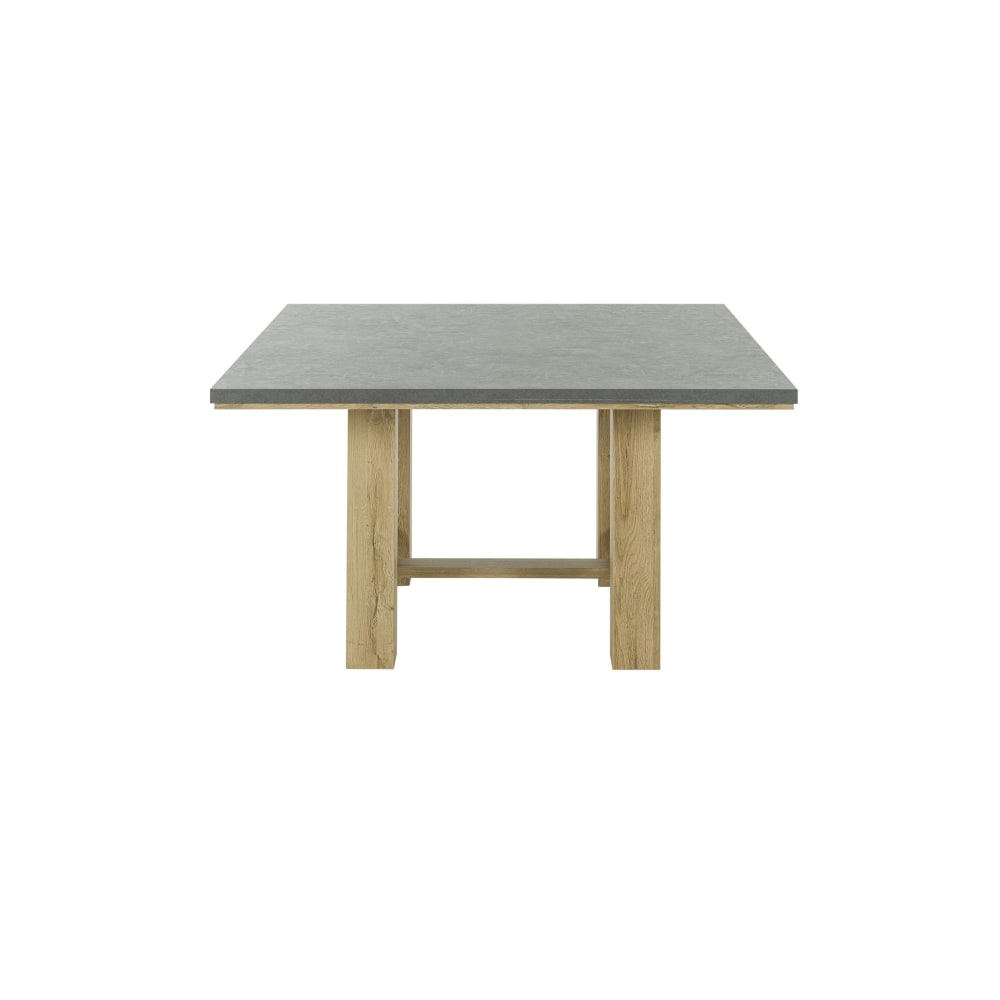 table carrée effet bois - clair