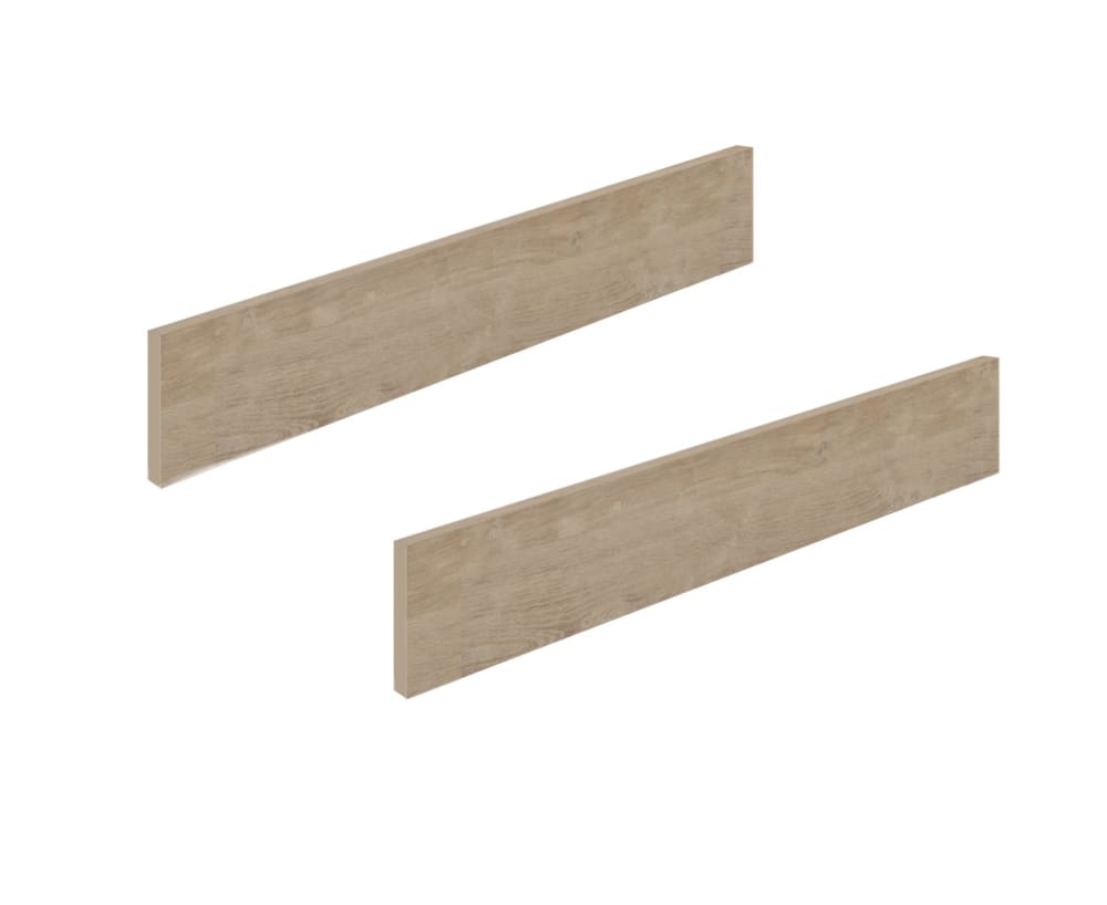 Lit bébé évolutif 70cm x 140cm effet bois chêne blond & blanc + 2 pans (Galipette) - Image 2