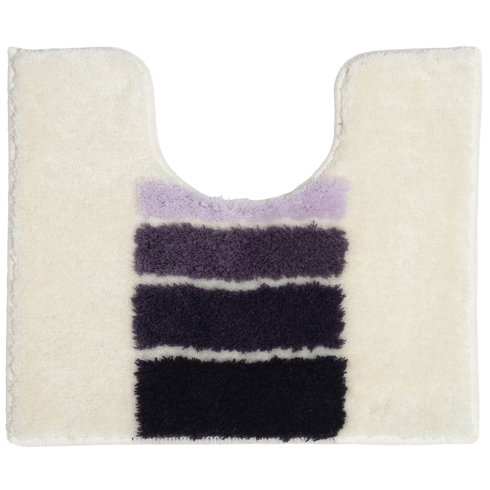 Tapis contour wc en acrylique 1000 g/m² violet 50x45cm