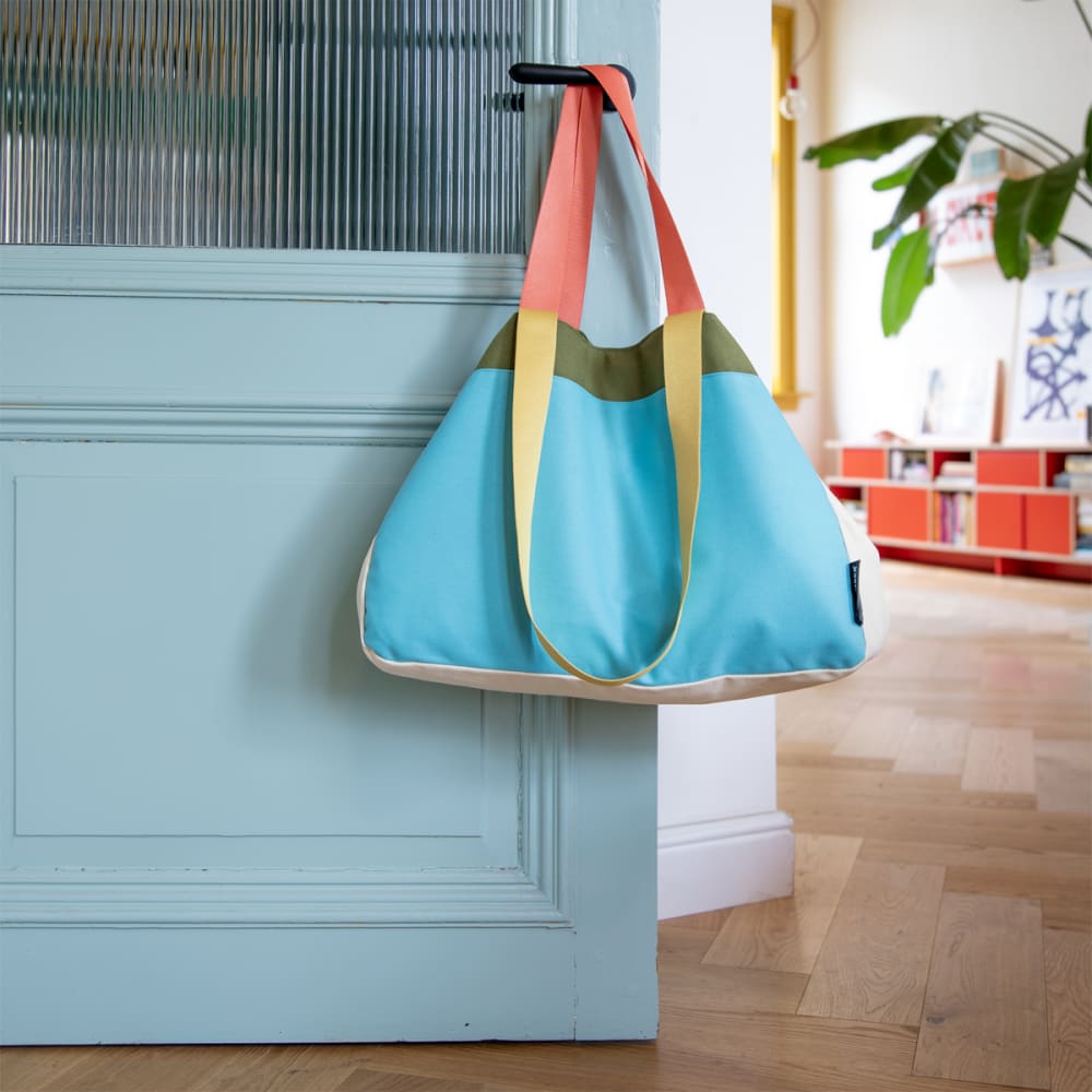 Sac en toile de coton bleu - Maisons du Monde
