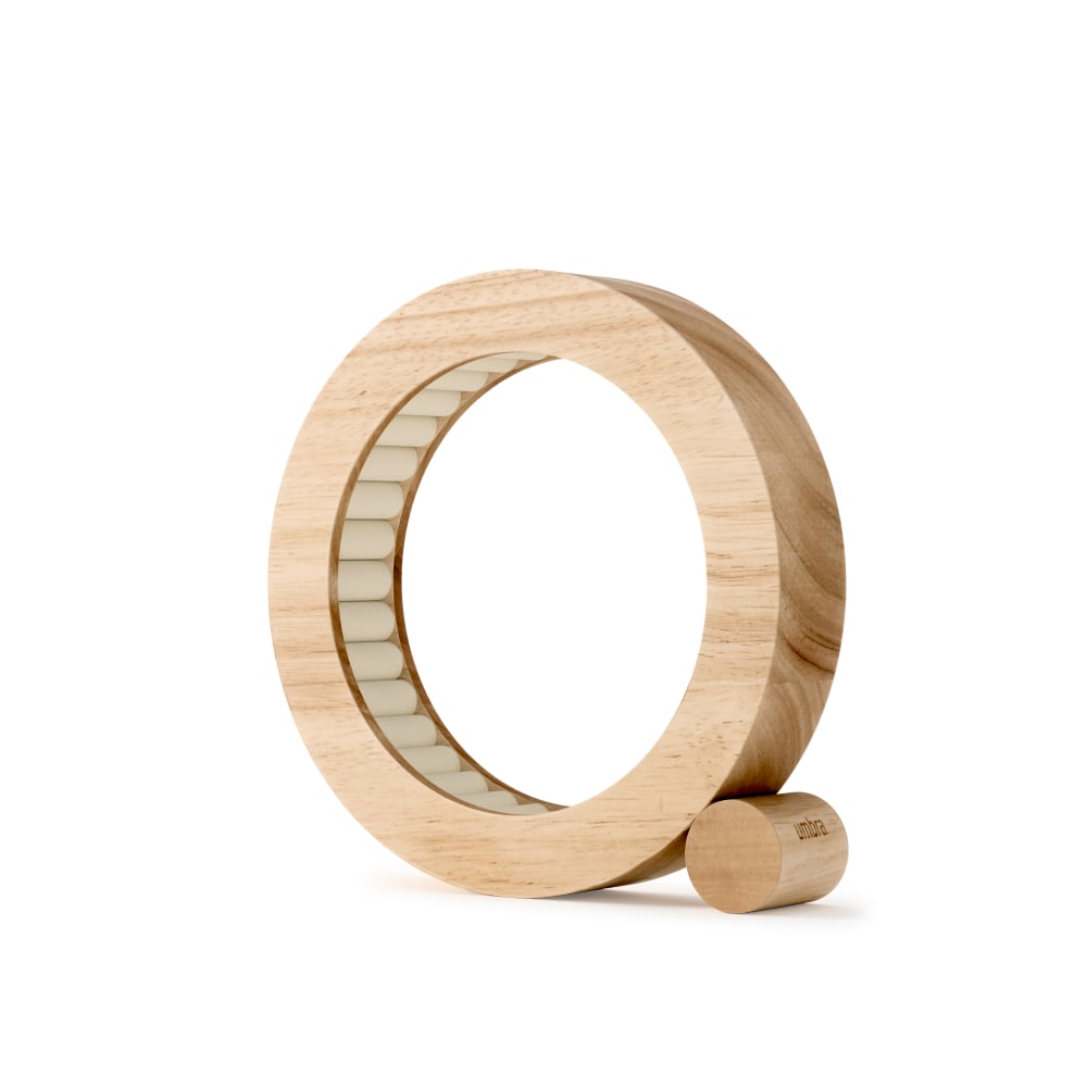 Umbra Range-bagues en bois clair style contemporain Beige