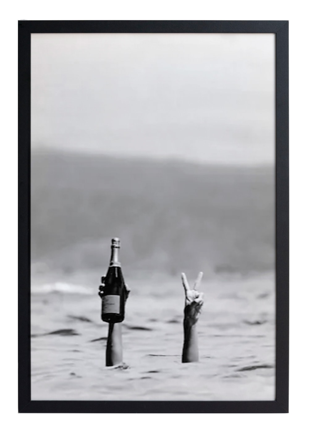 Tableau avec cadre noir 40x30 Détente