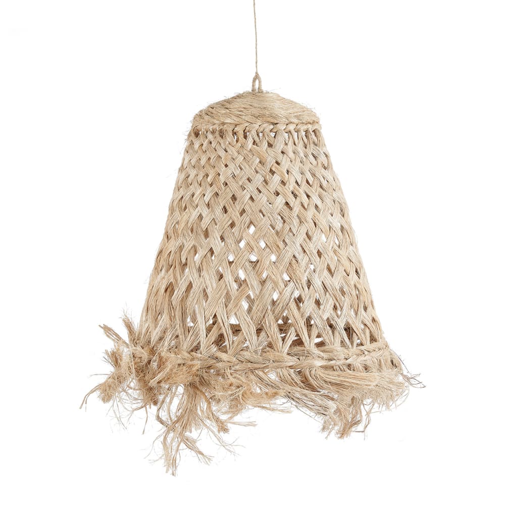 Suspension herbe abaca marron 53x53x70cm — vue 3