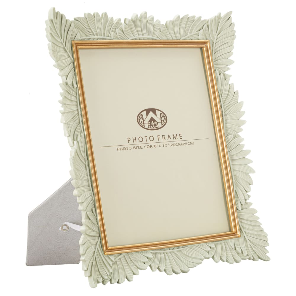 Cadre en résine beige et or 28,5x3x34 cm