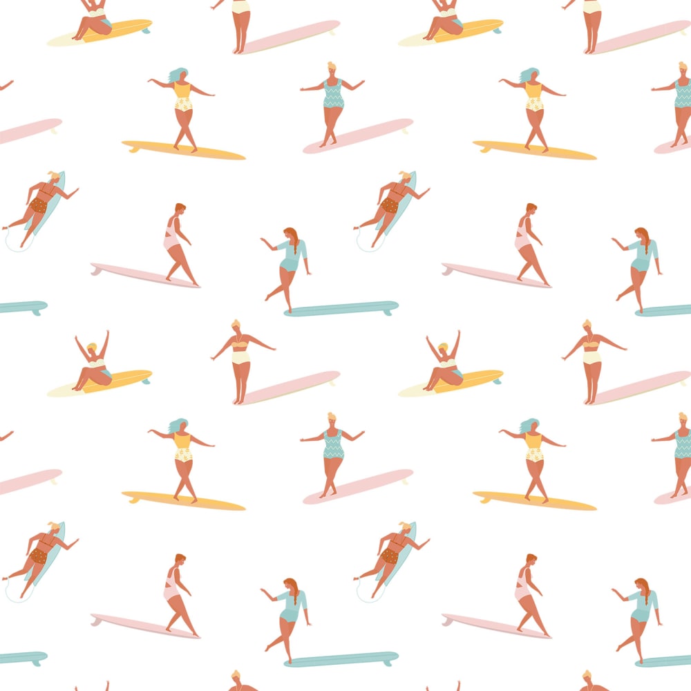 Papier peint petites surfeuses 156x270 cm — vue 4