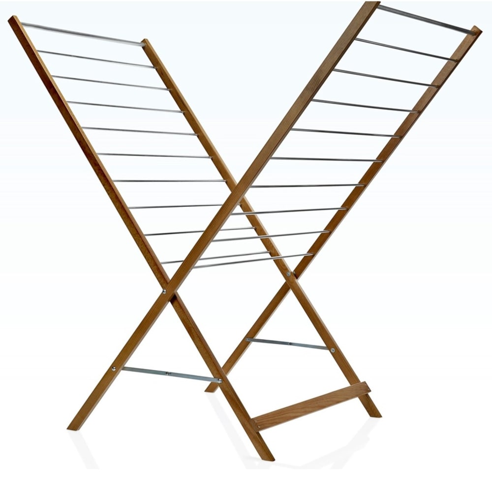 Etendoir à linge pliable bois bois 10m — Beyit