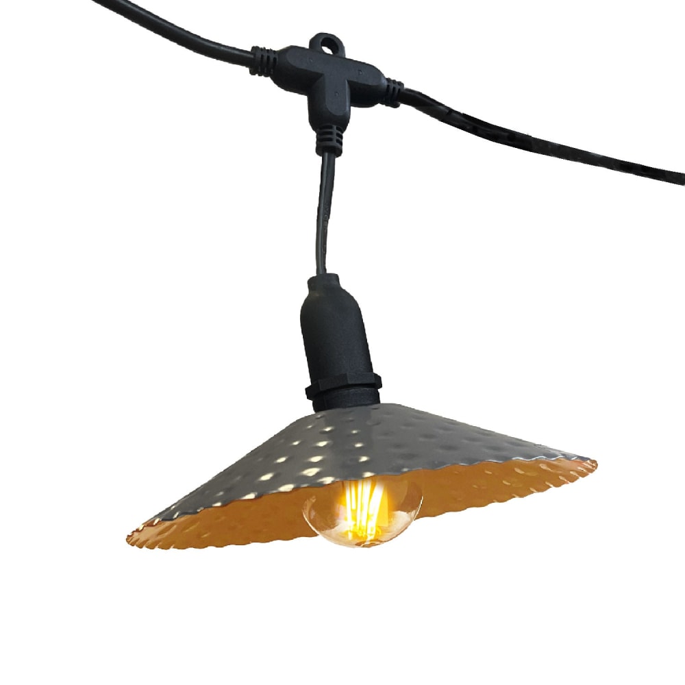 Guirlande solaire Hybride Acier Gris 6m