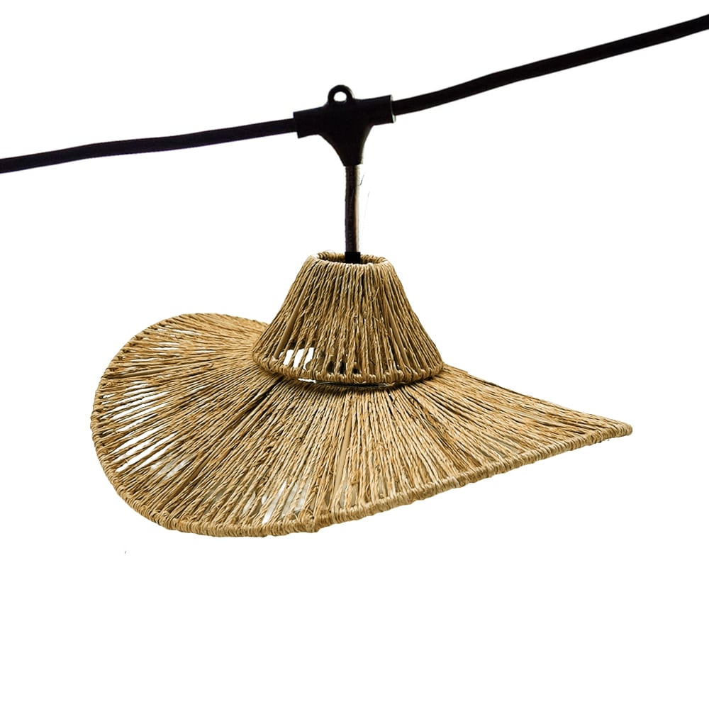 Guirlande connectable E27 Rotin Beige 6m