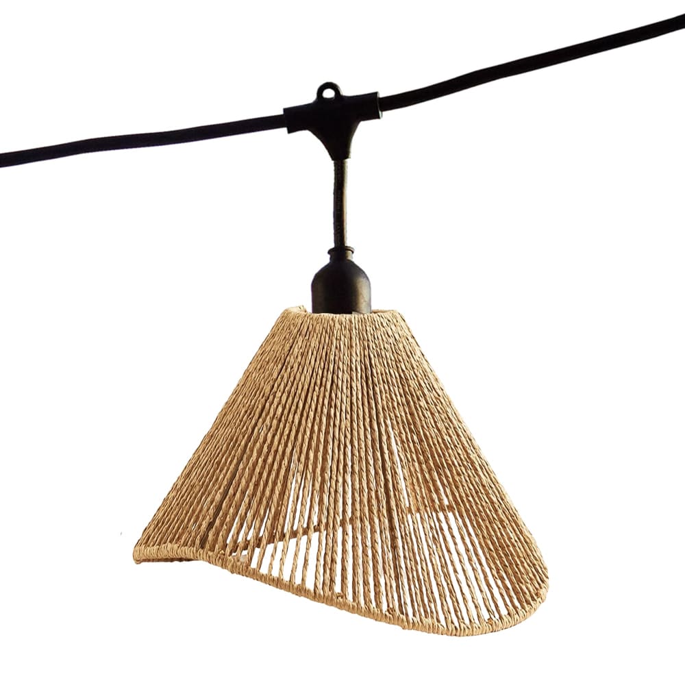 Guirlande connectable E27 Rotin Beige 6m