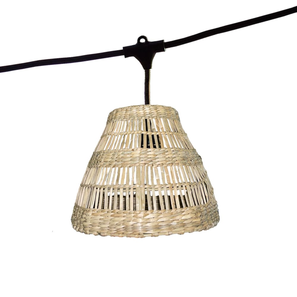 Guirlande lumineuse raccordable Herbe marine Beige 6m